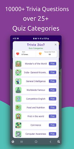 Trivia Quiz - GK Questions - Screenshot 3