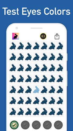 Rabbit Colors: Test eyes speed - Screenshot 1