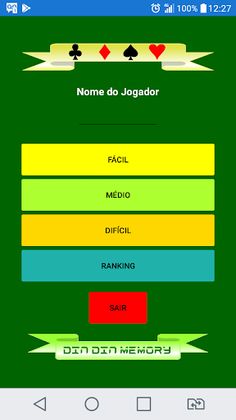 Jogo da Memória: DinDin Memory - Screenshot 1