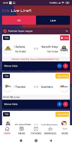 CricLive Line11 - Screenshot 2