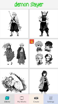 Demon Slayer Pixel Art - Screenshot 4