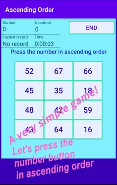 Ascending order - Screenshot 1