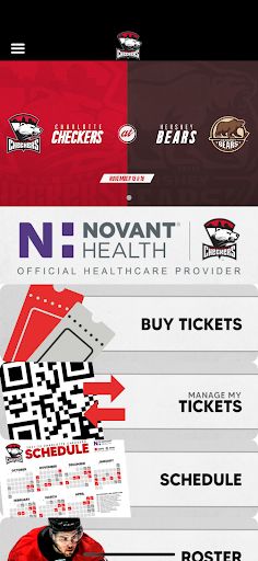 Charlotte Checkers App - Screenshot 1