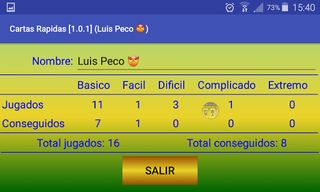 Cartas rapidas - Screenshot 2