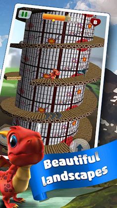 🏰 Dragon Climb - Spiral Tower - Screenshot 2
