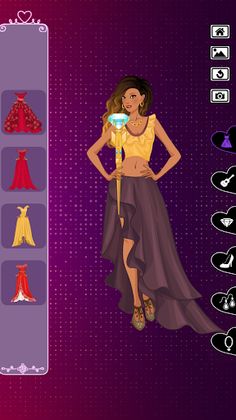 Latin Princess royal dress up - Screenshot 4