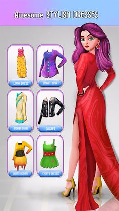 Fashion Stylist Makeup Dressup - Screenshot 2