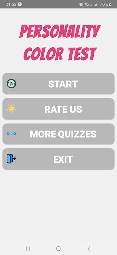 Personality Color Test - Screenshot 1