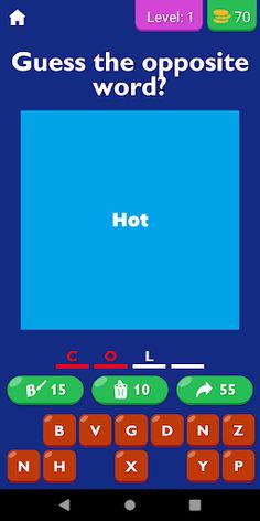 Guess The Opposite Word Game - Screenshot 1