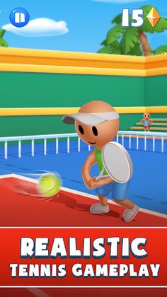 Trendy Tennis : Sports Game - Screenshot 1
