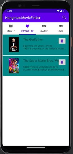 Hangman:MovieFinder - Screenshot 2