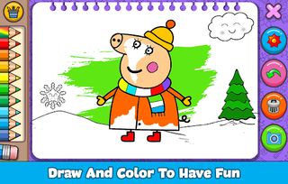 Peppo Piglet: Coloring Book - Screenshot 2
