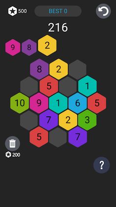 Exceed Hexagon Fun puzzle game - Screenshot 1