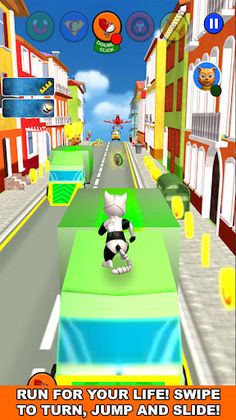 Super Hero Cat Run - Screenshot 1