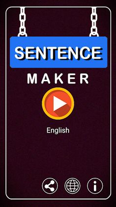 Sentence Maker - A Word Game - Screenshot 1