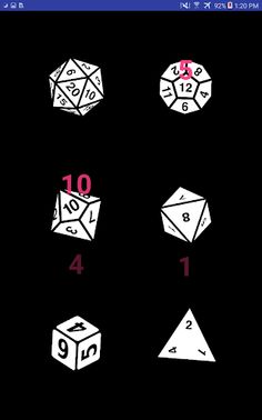 Dice d4-d20 - Screenshot 2