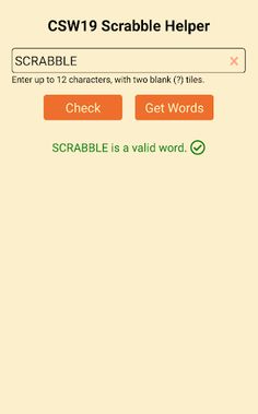 Offline Scrabble Helper - Screenshot 2