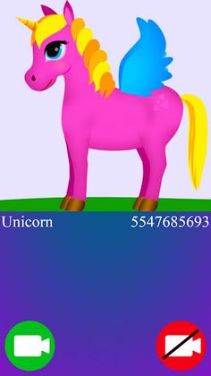 unicorn fake video call game - Screenshot 3