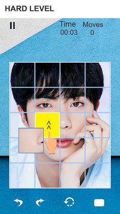 Kim Seok-jin Slide Puzzle Game - Screenshot 1
