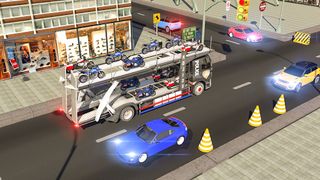 Grand Police Bike Transporter - Screenshot 2