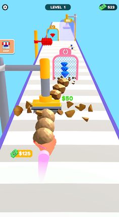 Gem Run Stack Game - Screenshot 2