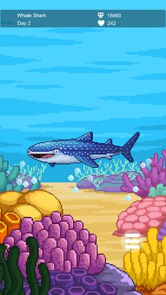 Shark - Pixel art healing aqu - Screenshot 1