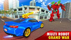 Grand Flying Robot Car Game 3D - Screenshot 4
