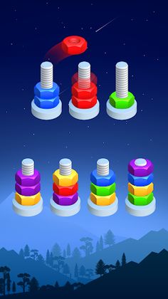 Nuts Bolts Sort - Sort Puzzle - Screenshot 1