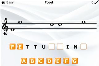 Learn to Read Music Word Game - Screenshot 1