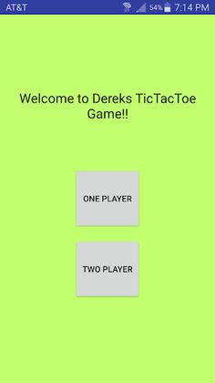 Derek's TicTacToe - Screenshot 1