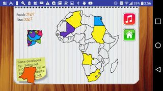 Africa Map Puzzle Drag & Drop - Screenshot 2