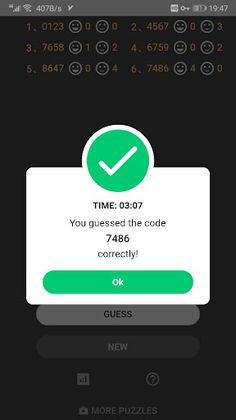 Code Guess Puzzle Game - Screenshot 2