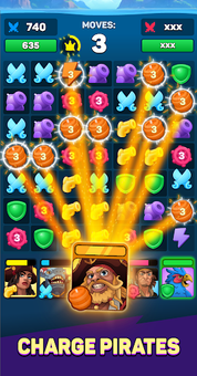 Pirates & Puzzles 2: Match 3 - Screenshot 3
