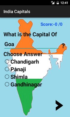 India Capitals Quiz - Screenshot 3