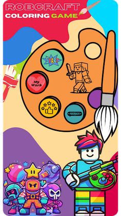 Robcraft Coloring Book Game - Screenshot 1