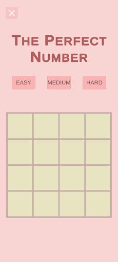 Perfect Number - Math Puzzle - Screenshot 1