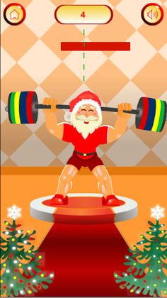 Santa weightlifter v2 - Screenshot 3