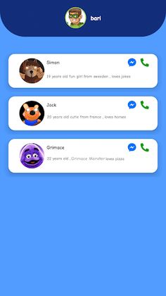Grimace Monster Fake Call - Screenshot 1