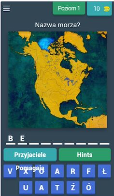 Morza i zatoki na mapie - quiz - Screenshot 1