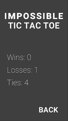 IMPOSSIBLE Tic Tac Toe - Screenshot 3