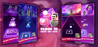 Skibidi Toilet Music Tiles Hop - Screenshot 1