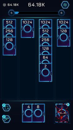 2048 Solitaire - SciFi Merge C - Screenshot 3