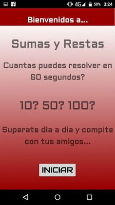 Sumas y Restas Rapidas! - Screenshot 1
