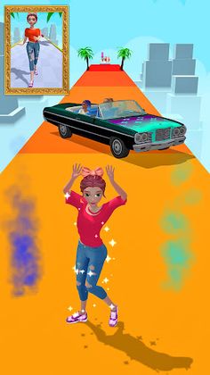 Fashion Dressup : Girl Run 3D - Screenshot 4