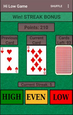 Hi Low Game - Screenshot 3