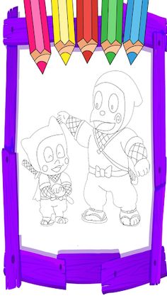 Ninja Hattori : Coloring Book - Screenshot 2