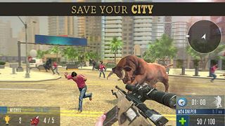 Angry Bull Attack Shooting - Screenshot 1
