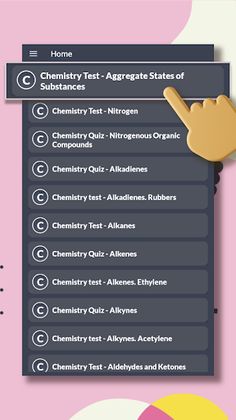 Chemistry advisor - tests - Screenshot 1