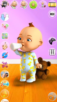 Talking Baby Games with Babsy - Screenshot 1