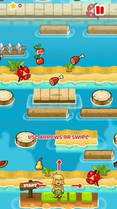 Adam and Eve: Crossy River - Screenshot 2